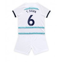 Chelsea Thiago Silva #6 Fotballklær Bortedraktsett Barn 2022-23 Kortermet (+ korte bukser)